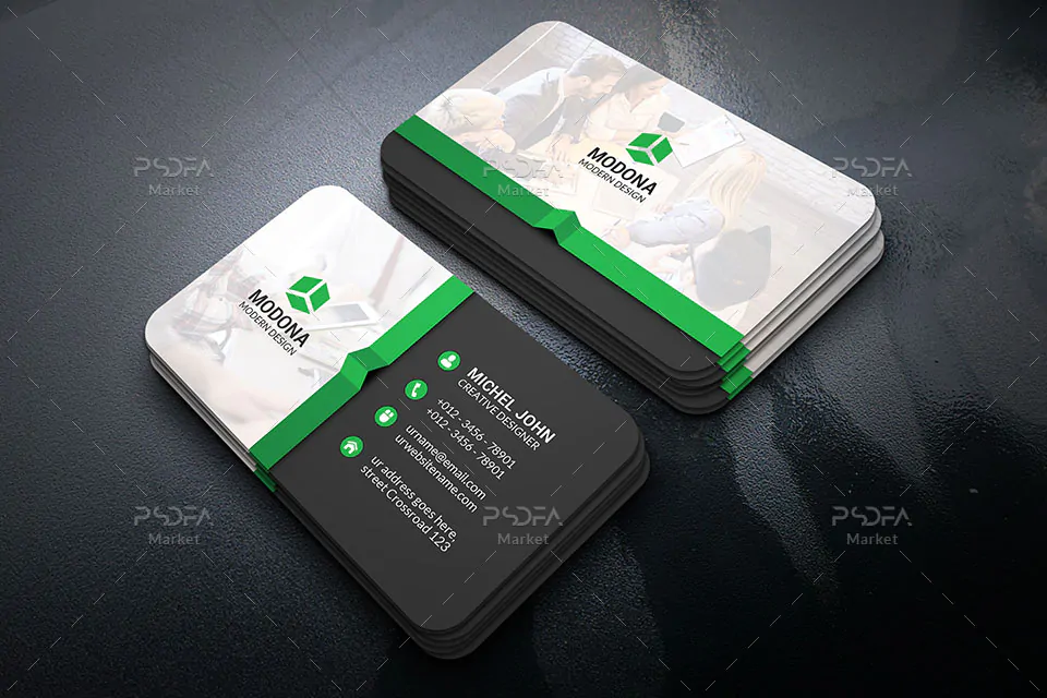 فایل PSD کارت ویزیت شرکتی - 1 فایل PSD کارت ویزیت شرکتی - 1