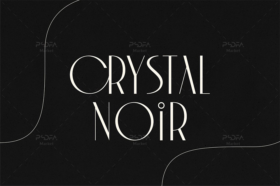 فونت انگلیسی سنس سریف Crystal Noir