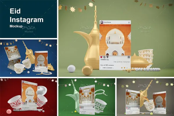 موکاپ پیج و صفحه اینستاگرام