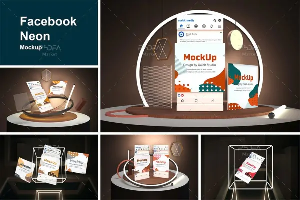 موکاپ پیج و صفحه فیس بوک