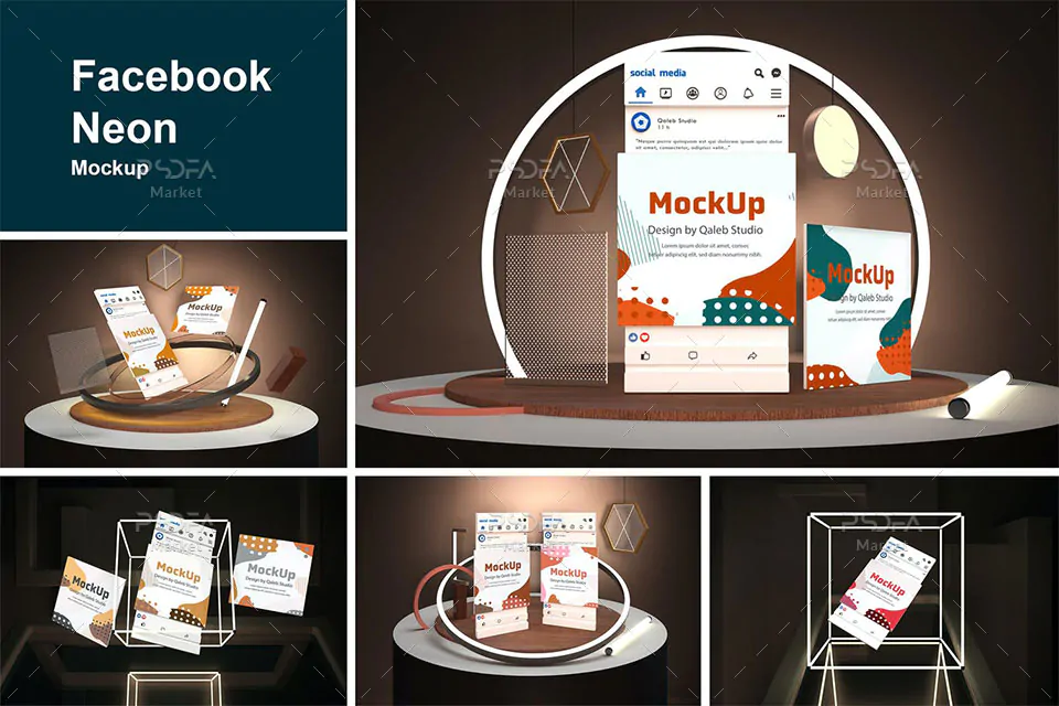موکاپ پیج و صفحه فیس بوک موکاپ پیج و صفحه فیس بوک