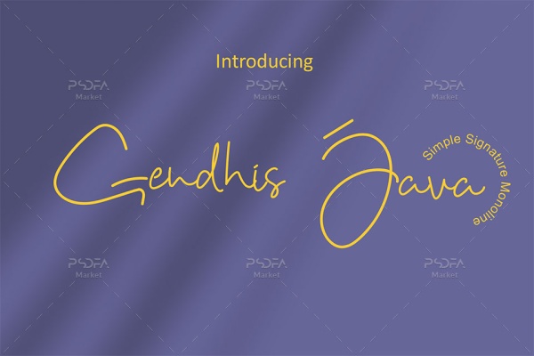 فونت دستنویس انگلیسی Gendhis Java
