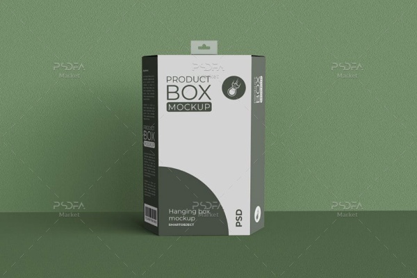 موکاپ جعبه و کارتن محصول سه بعدی