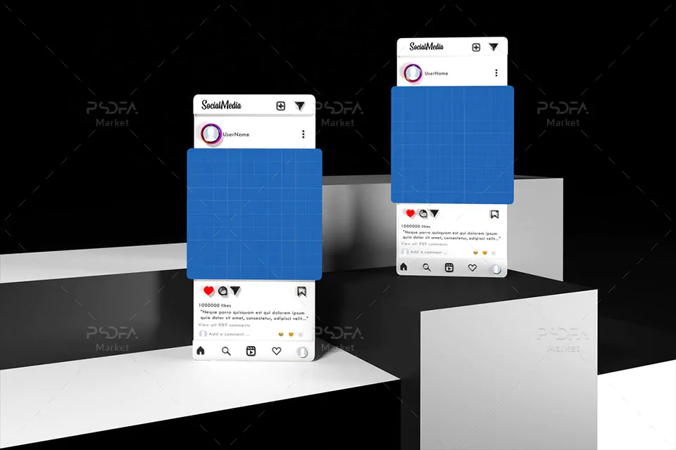 موکاپ پیج و صفحه اینستاگرام شیک و زیبا - 9 موکاپ پیج و صفحه اینستاگرام شیک و زیبا - 9