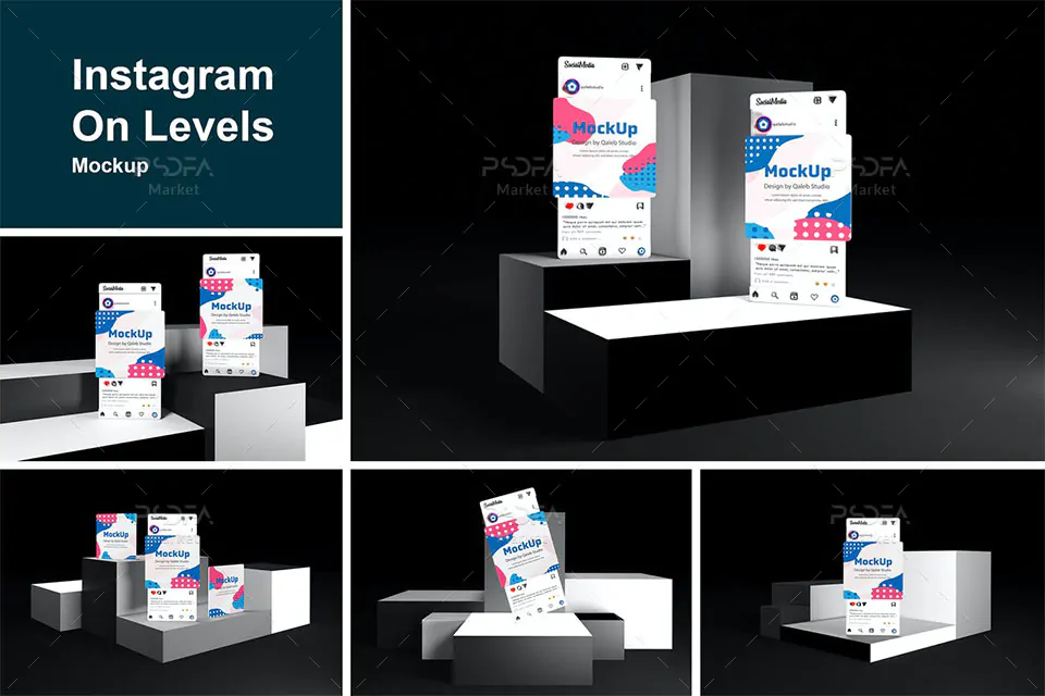 موکاپ پیج و صفحه اینستاگرام شیک و زیبا موکاپ پیج و صفحه اینستاگرام شیک و زیبا