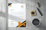 PSD سربرگ شرکت لایه باز
