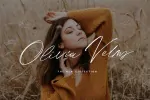 فونت اسکریپت دستنویس Olivie