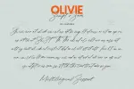 فونت اسکریپت دستنویس Olivie