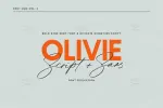 فونت اسکریپت دستنویس Olivie