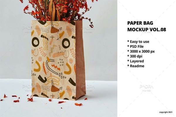 موکاپ بگ کاغذی Paper Bag Mockup