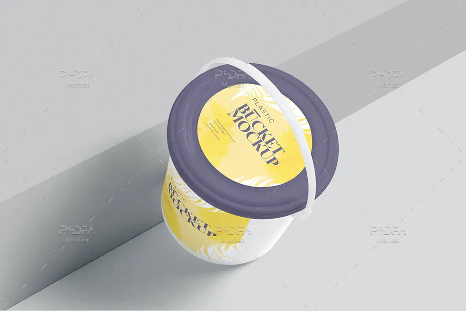 موکاپ سطل ماست و لبنیات پلاستیکی دسته دار - 4 موکاپ سطل ماست و لبنیات پلاستیکی دسته دار - 4