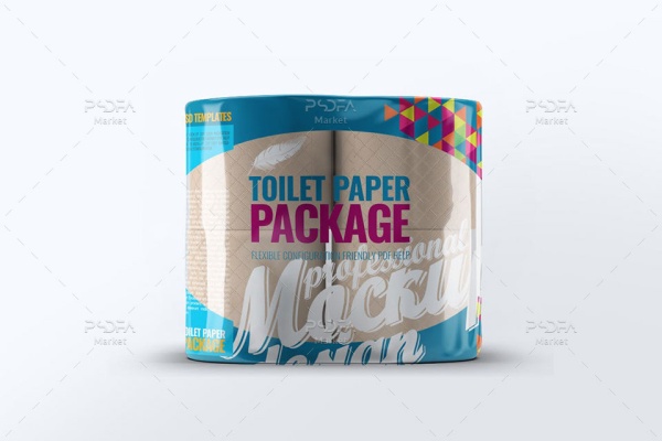 موکاپ بسته بندی دستمال توالت