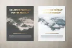 موکاپ تراکت پوستر و سربرگ US Letter - 21