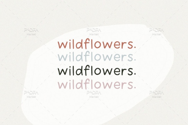 فونت دستنویس و تحریری انگلیسی Wildflower