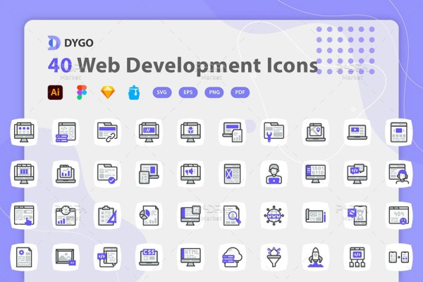 آیکون توسعه و طراحی وب