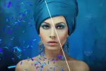 افکت کاغذ رنگی جشن تولد