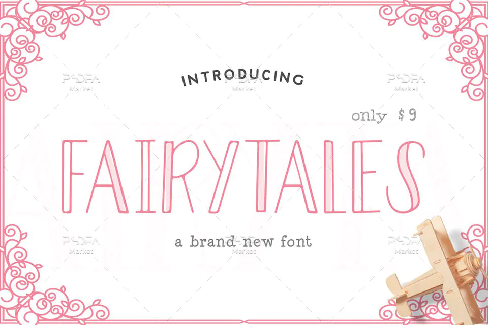 فونت دستنویس توخالی کودکانه و فانتزی Fairytales فونت دستنویس توخالی کودکانه و فانتزی Fairytales