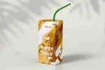 موکاپ پاکت آبمیوه و شیر با نی