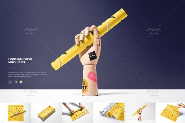 موکاپ کاغذ بسته بندی