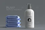موکاپ لیبل و برچسب بطری پمپی آرایشی و بهداشتی - 7