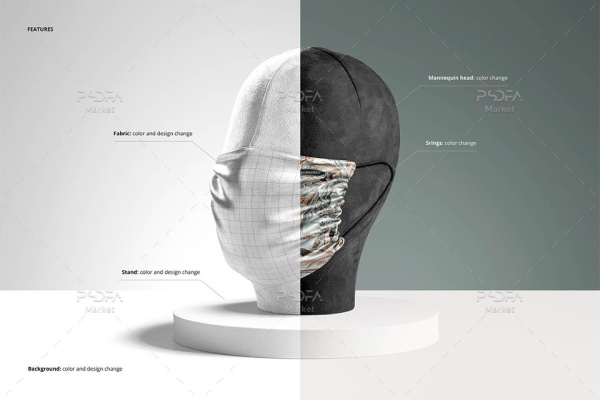 موکاپ ماسک صورت پزشکی ابریشمی
