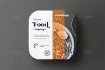 موکاپ بسته بندی مواد غذایی مربعی - 16
