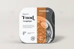 موکاپ بسته بندی مواد غذایی مربعی - 22