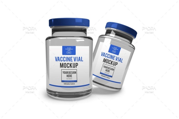 موکاپ ویال واکسن