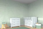 موکاپ کاغذ دیواری اتاق کودک
