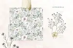 طرح گل و بوته صحرایی آبرنگی