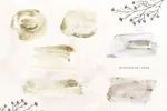 طرح گل و بوته صحرایی آبرنگی