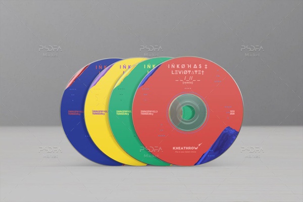 موکاپ کاور کاغذی CD / DVD