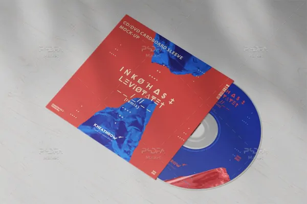 موکاپ کاور کاغذی CD / DVD