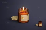 موکاپ شیشه شمع - 14