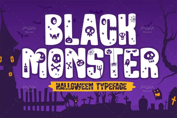 فونت وحشتناک Black Monster - 6