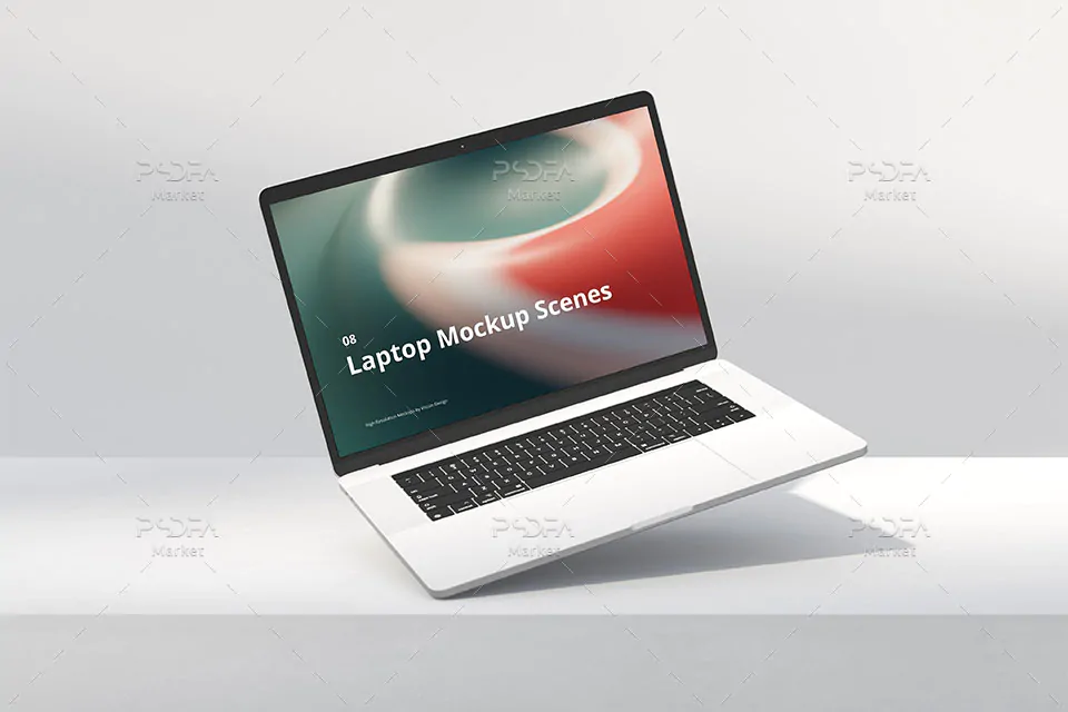 موکاپ لپ تاپ مک بوک اپل