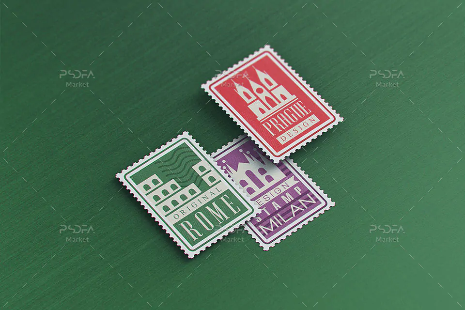 موکاپ تمبر پستی - 5 موکاپ تمبر پستی - 5