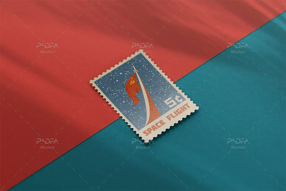 موکاپ تمبر پستی موکاپ تمبر پستی