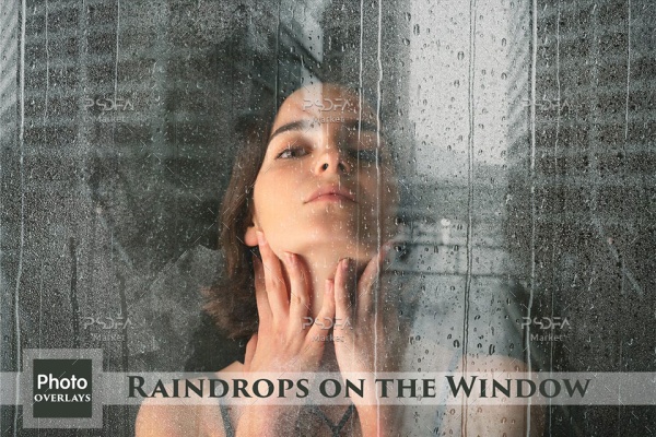 افکت قطرات باران روی شیشه و پنجره
