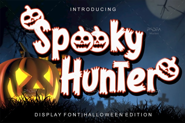 فونت ترسناک ارواح و شبح Spooky Hunter