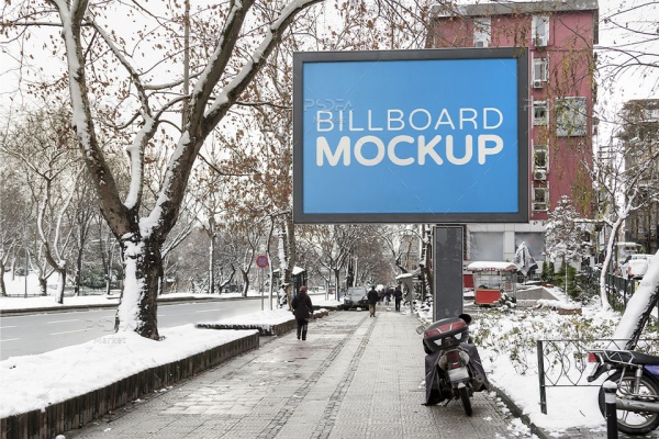 موکاپ بیلبورد تبلیغاتی شهری