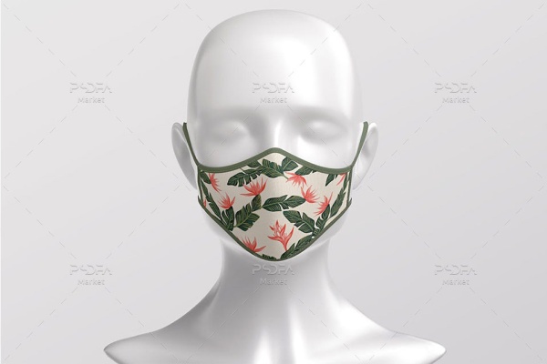 موکاپ ماسک پارچه ای تنفسی