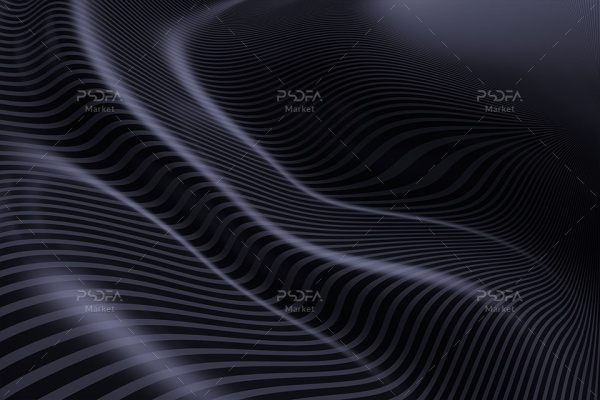 بک گراند سه بعدی خطوط موج دار انتزاعی