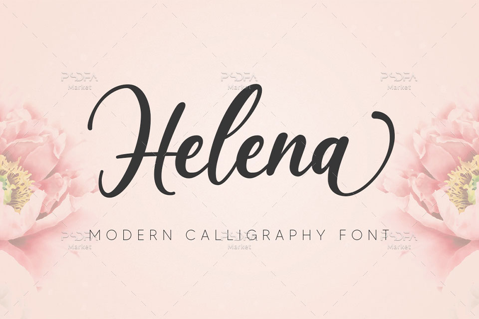 اسکریپت فونت دستنویس Helena