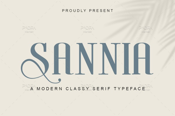 فونت انگلیسی کلاسیک Sannia