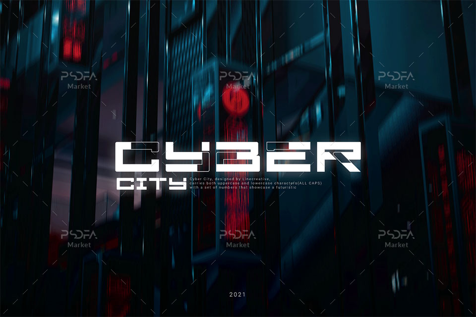 فونت سایبری Cyber City