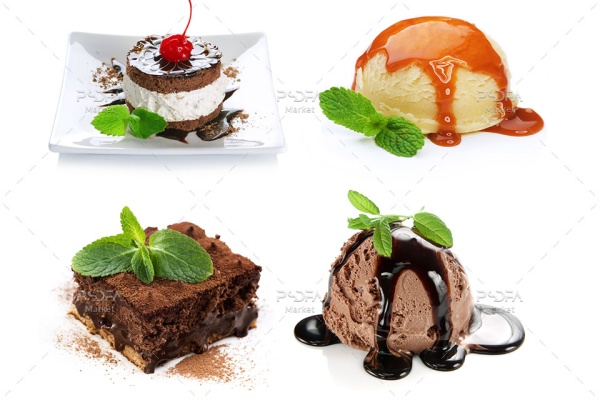 عکس انواع دسر، کیک، شیرینی و بستنی