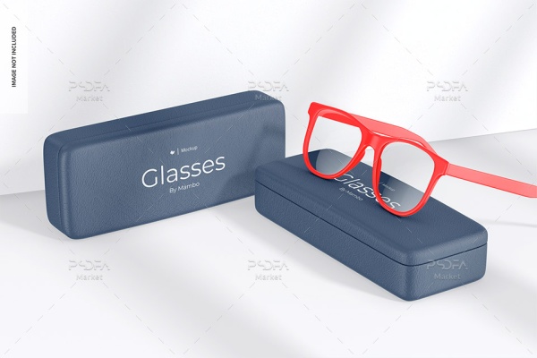 موکاپ جعبه و کیس عینک