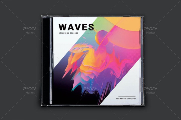 طرح کاور CD امواج رنگی