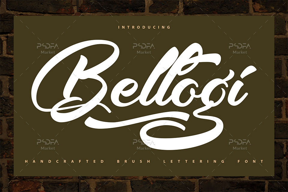 فونت دستنویس بولد و ضخیم Bellogi